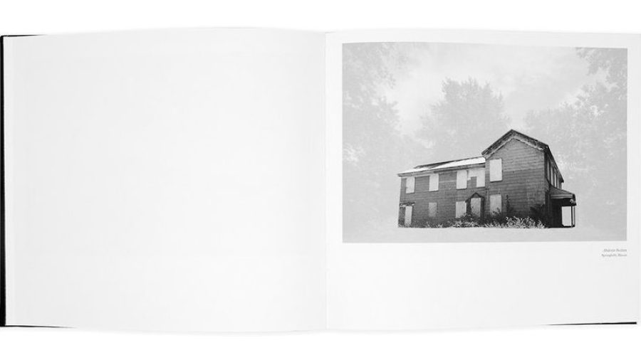 Photograph of page spread inside book