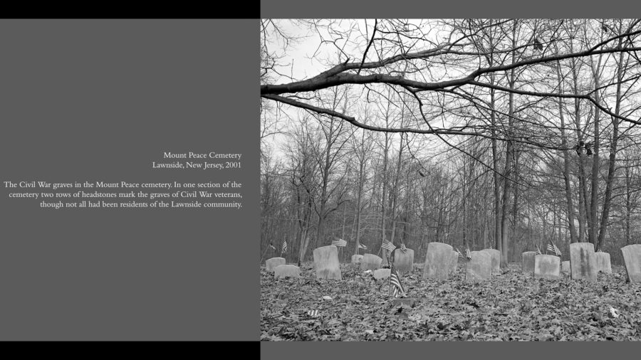 Mt Peace civil war graves 2001 w-text