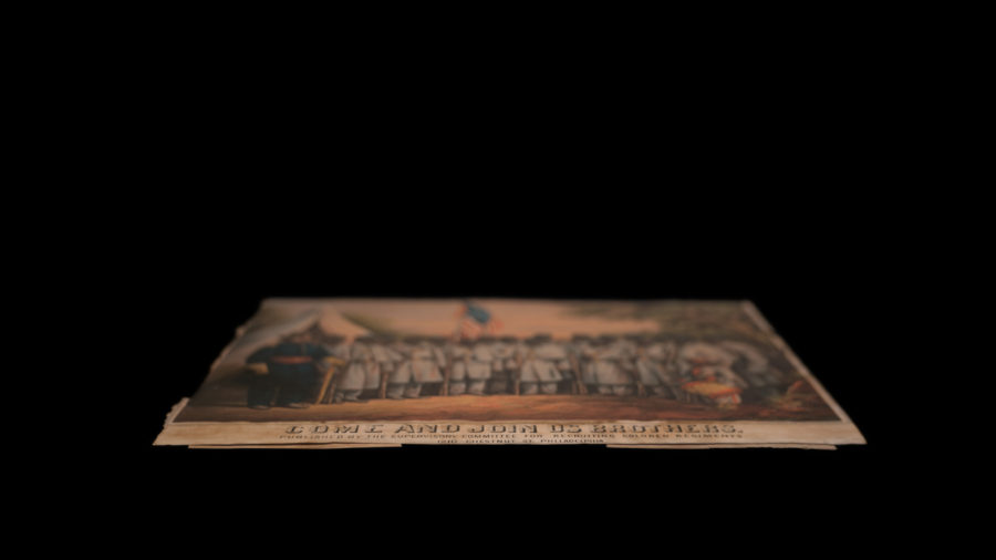 Recruiting Colored Regiments Postcard, Rubenstein Rare Book & Ma